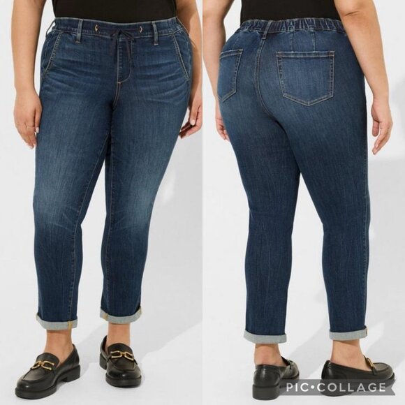 Torrid Denim - Torrid Size 2 Pull-On Weekend Boyfriend Super Soft Mid-Rise Jean